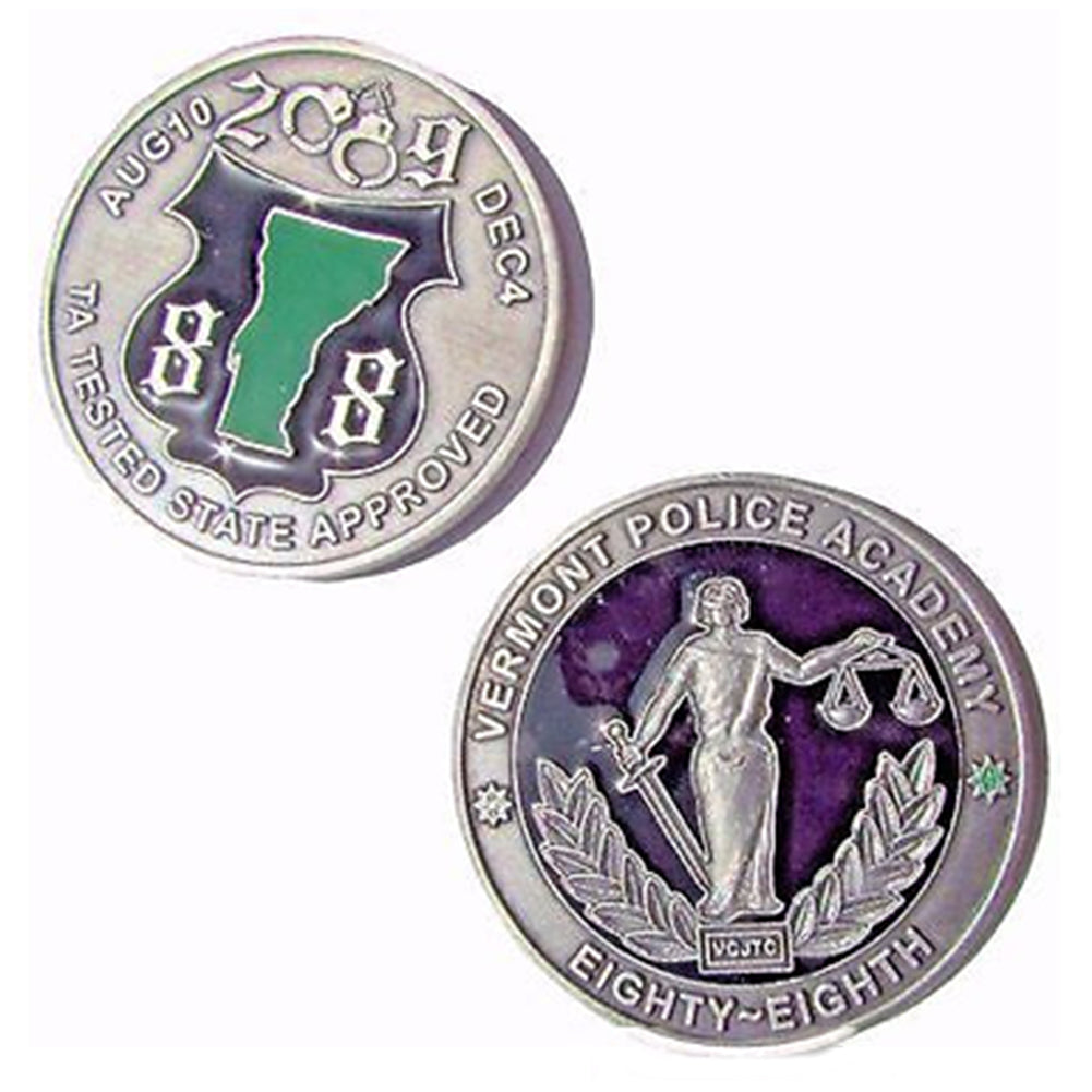 Vermont Police Academy Eighty-Eight Challenge Coin