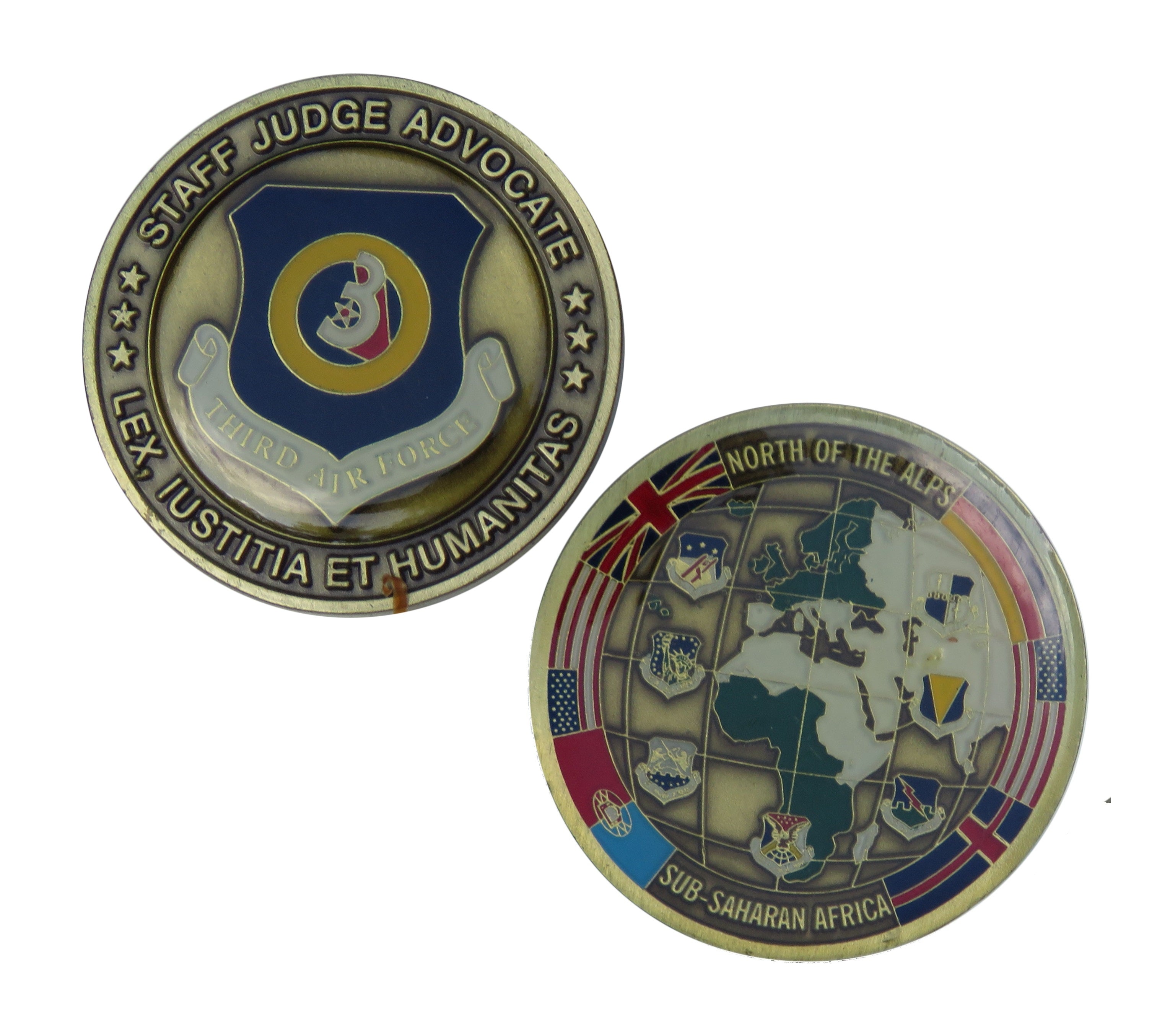 US Third Air Force Staff Judge Advocate Challenge Coin