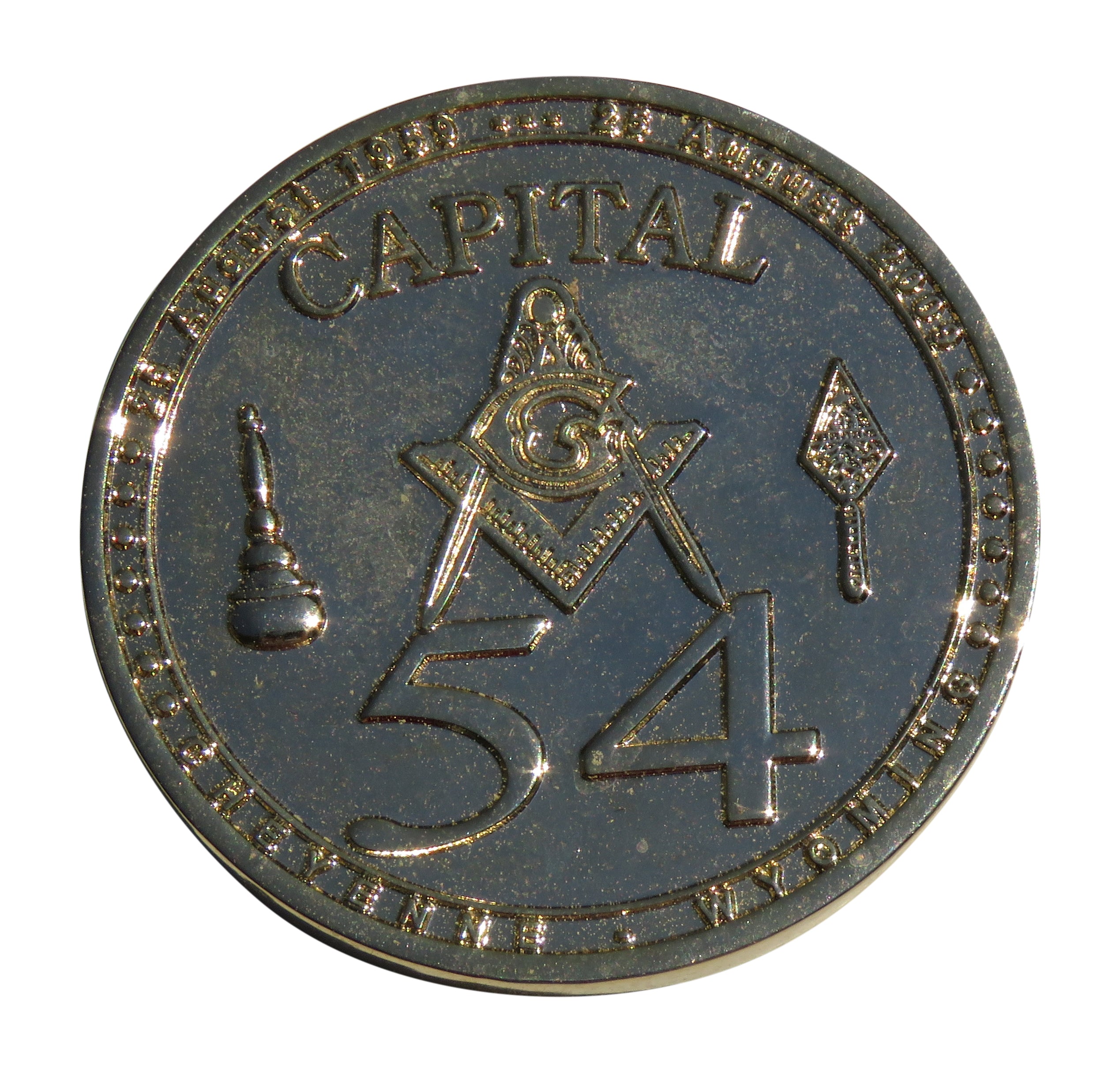 Capital Lodge 54 AF & AM 50 50 Years Challenge Coin