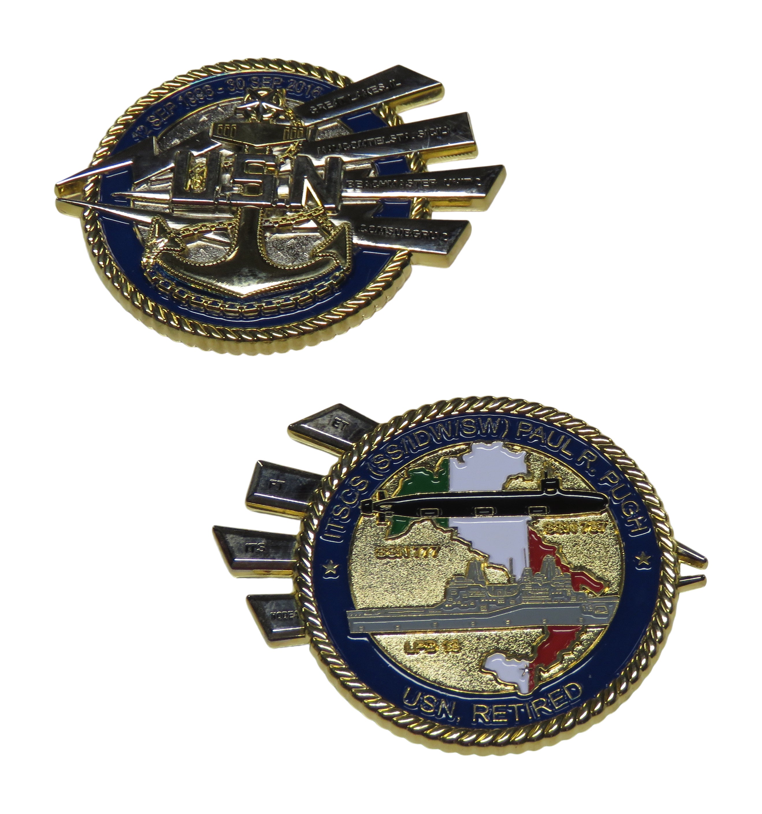 ITSCS (SS/DW/SW) Paul R. Pugh Retirement Coin