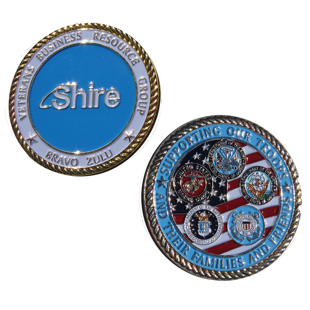 Shire US Armed Forces Veterans Business Resource Group Challenge Coin