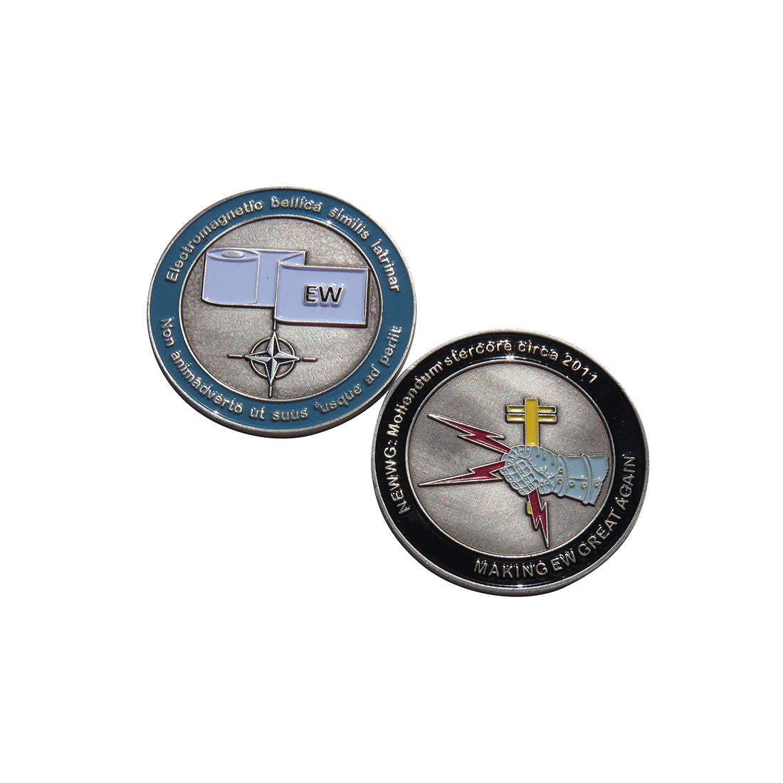 NEWWG Moliendum Stercore Electromagnetic Circa 2011 Challenge Coin