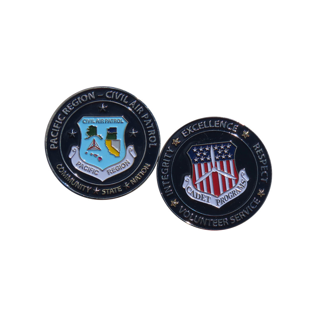 Pacific Region Civil Patrol Exellence Cadet Programs Challenge Coin
