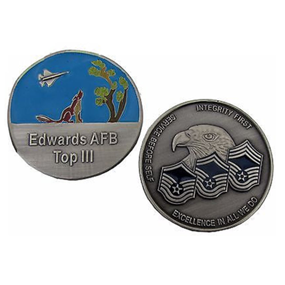 US Edwards AFB Top III Challenge Coin
