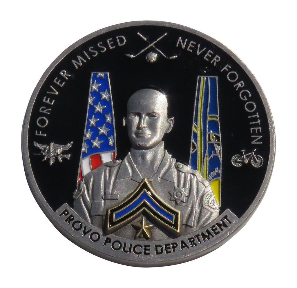 Provo Police Department Master Officer Joseph Shinners Challenge Coin