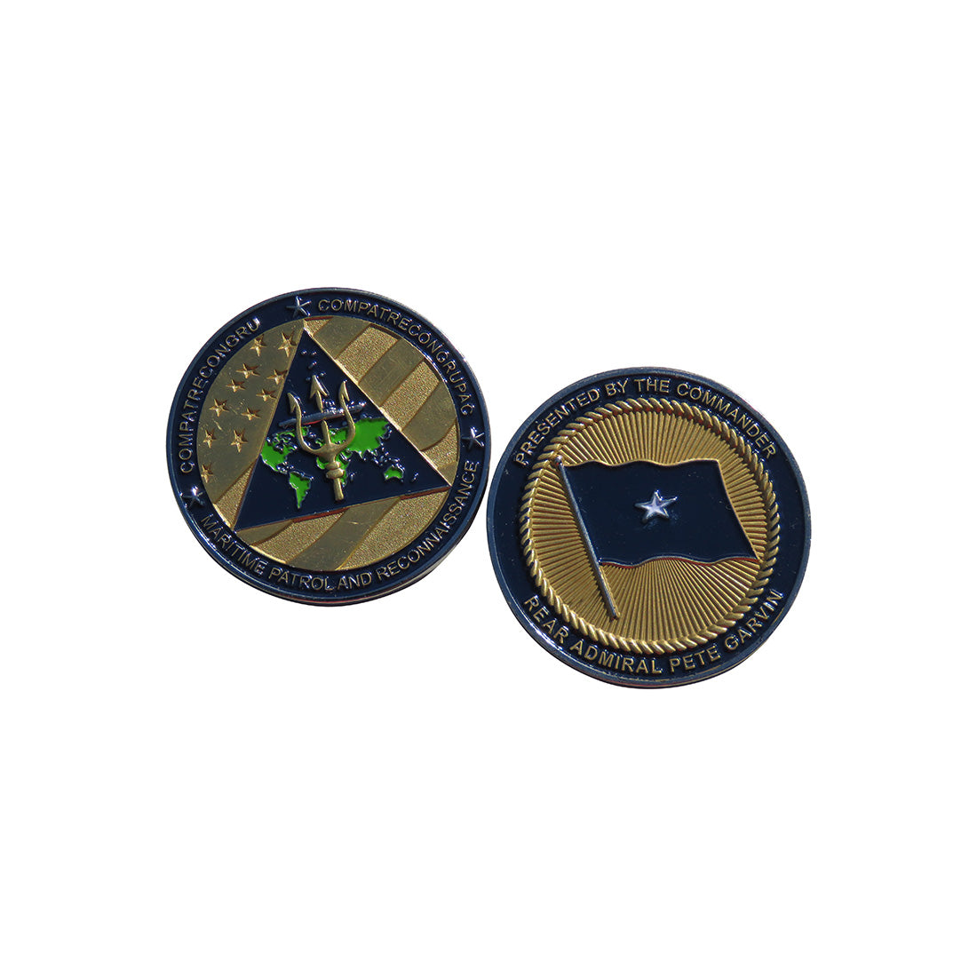 US Navy Maritime Patrol and Reconnaissance Admiral Pete Garvin Challenge Coin