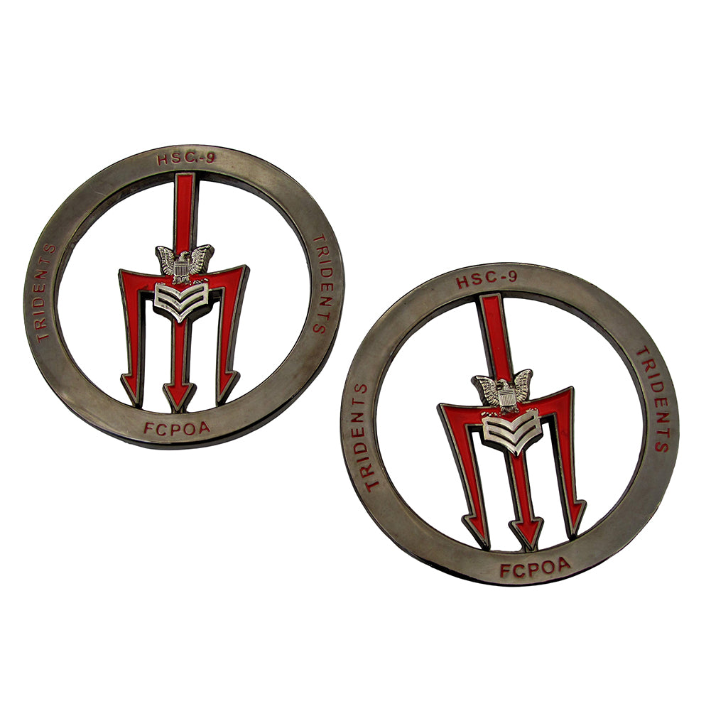 US Navy Tridents HSC-9 C hallenge Coin