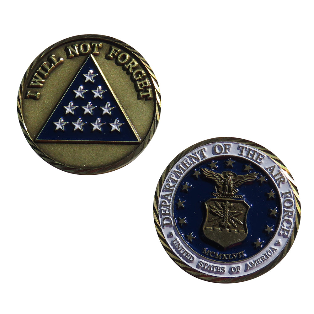 US Air Force I Will Not Forget United States of America Challenge Coin