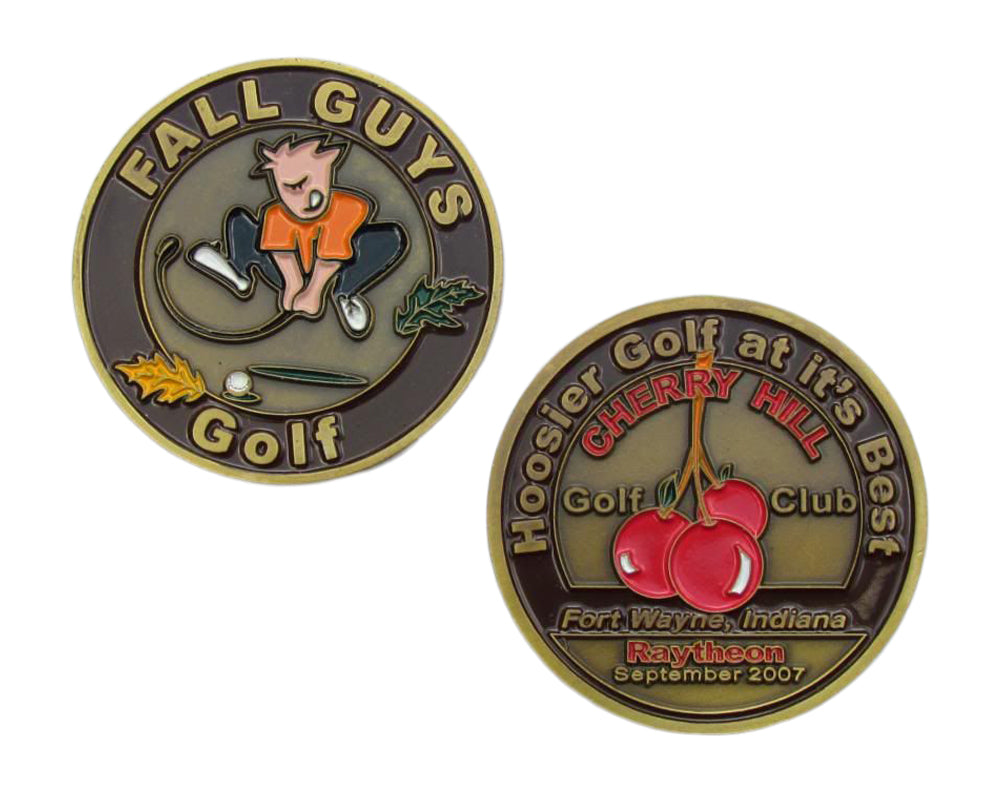 Fall Guys Golf Cherry Hill Golf Club Indiana Challenge Coin