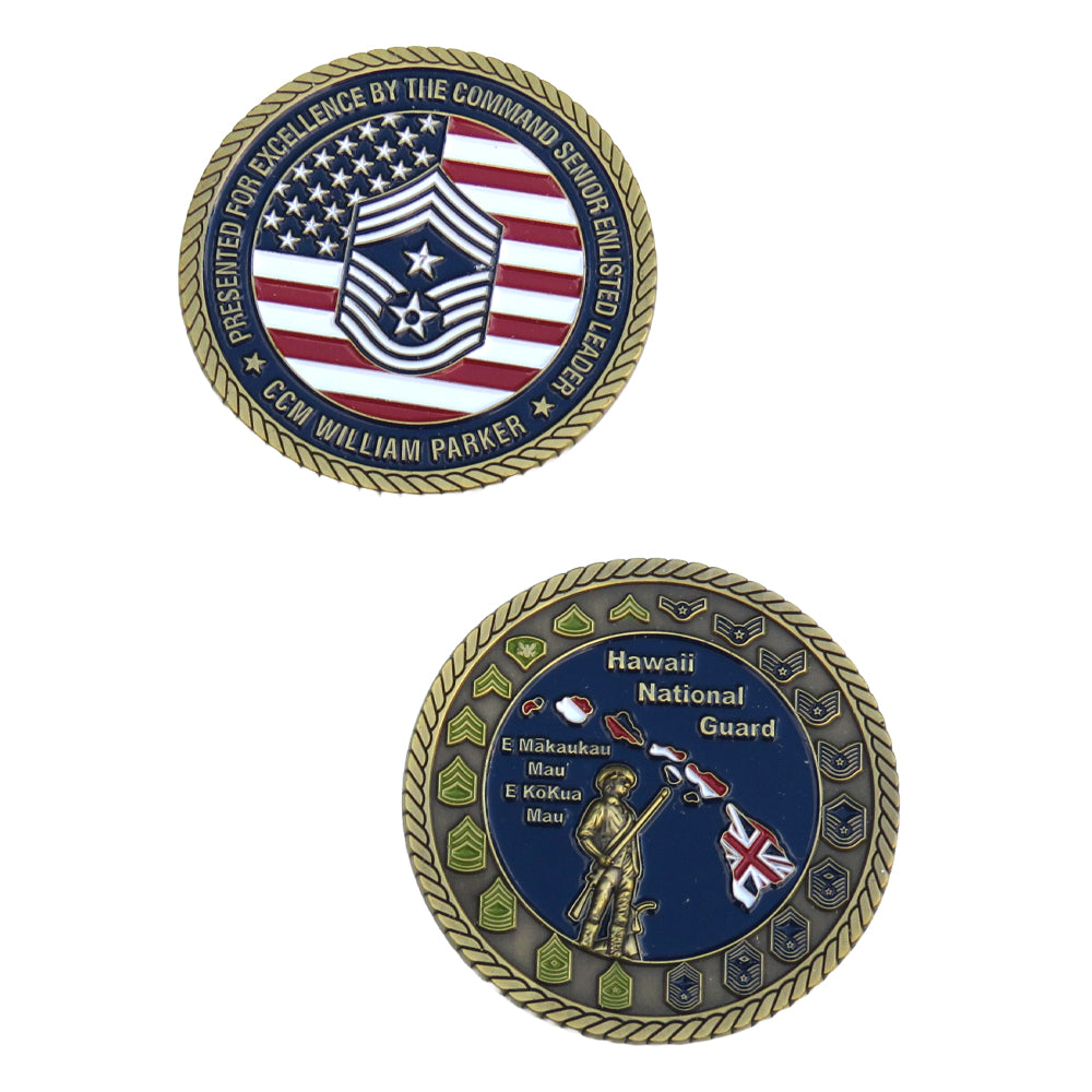 U.S. Army Hawaii National Guard Challenge Coin
