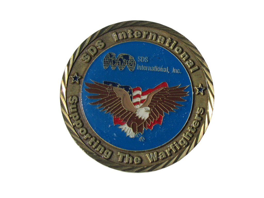 SDS International Supporting the Warfighters Challenge Coin