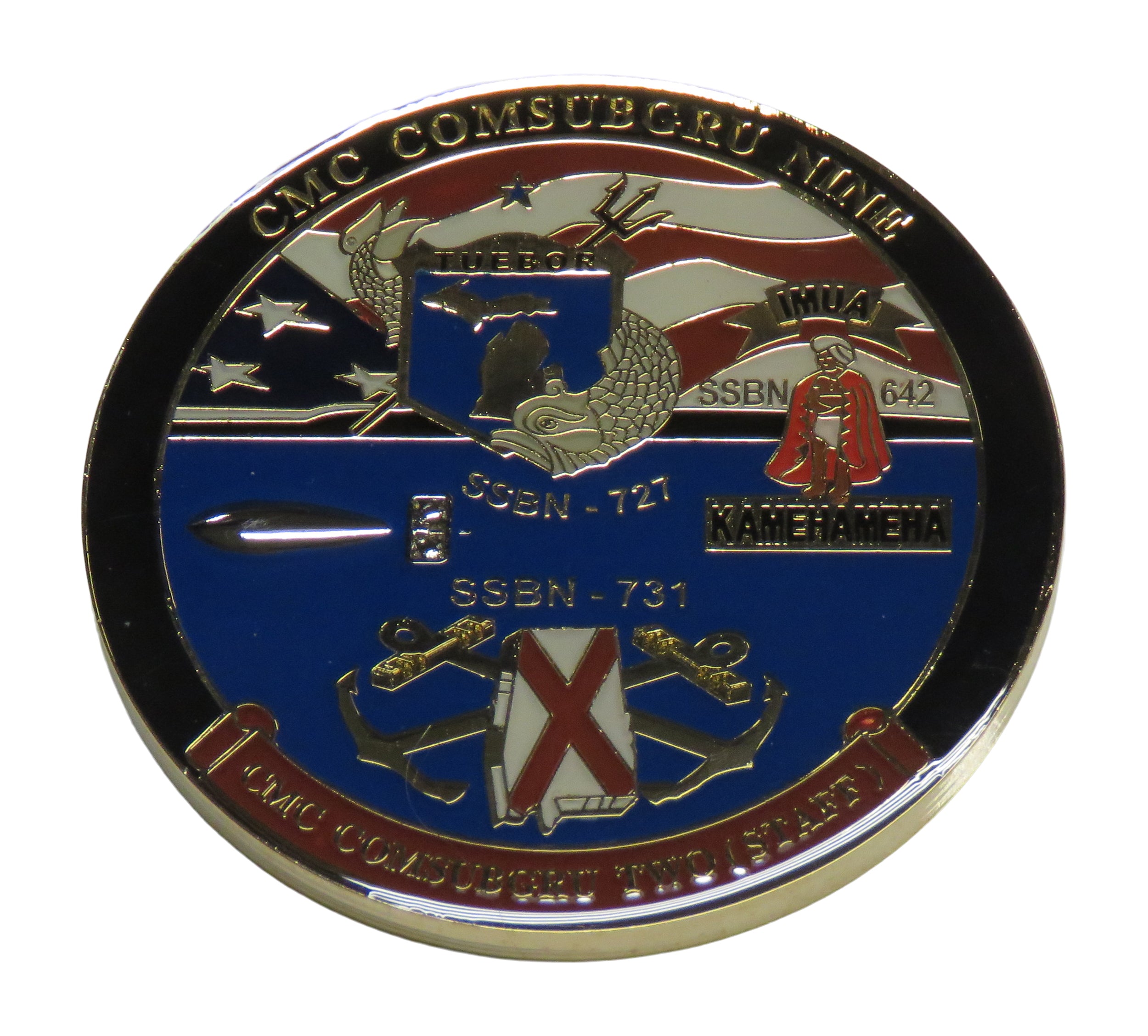 U.S. Navy CMC COMSUBGRU Nine Challenge Coin