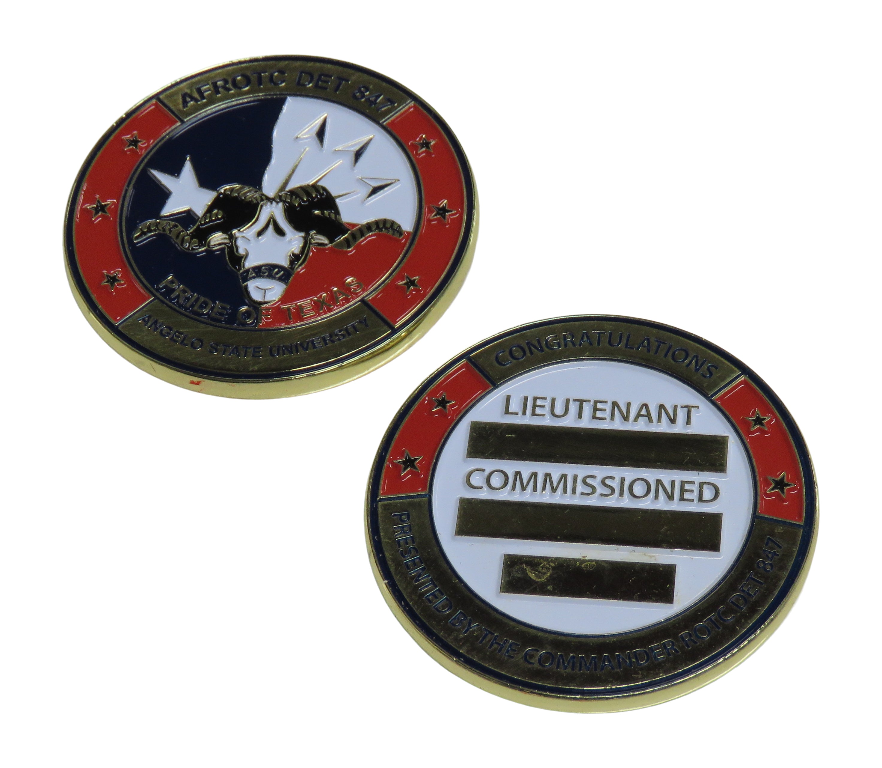 AFROTC Det 847 Angelo State University Pride of Texas Challenge Coin