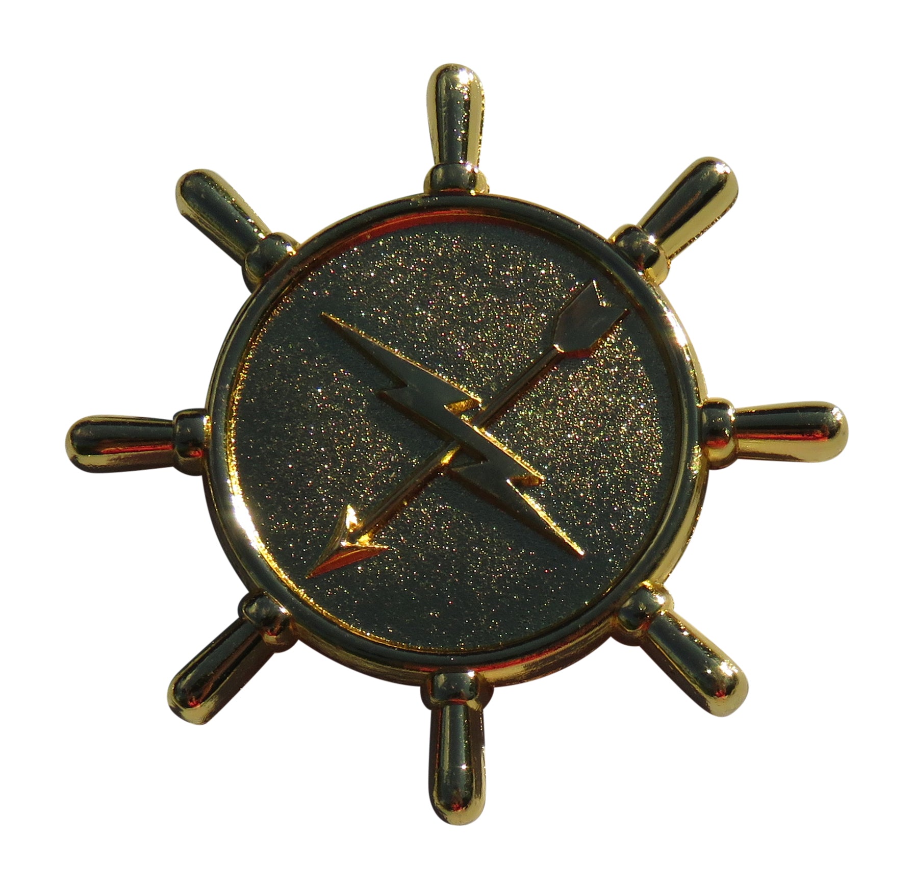 Ship's Steering Wheel Challenge Coin
