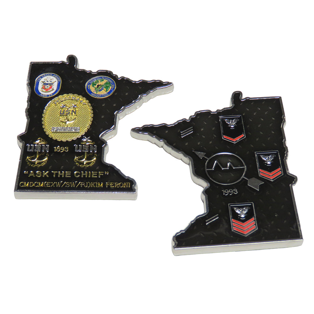 U.S. Navy CMDCM (EXW/SW/PJ) Kim Feromi Challenge Coin