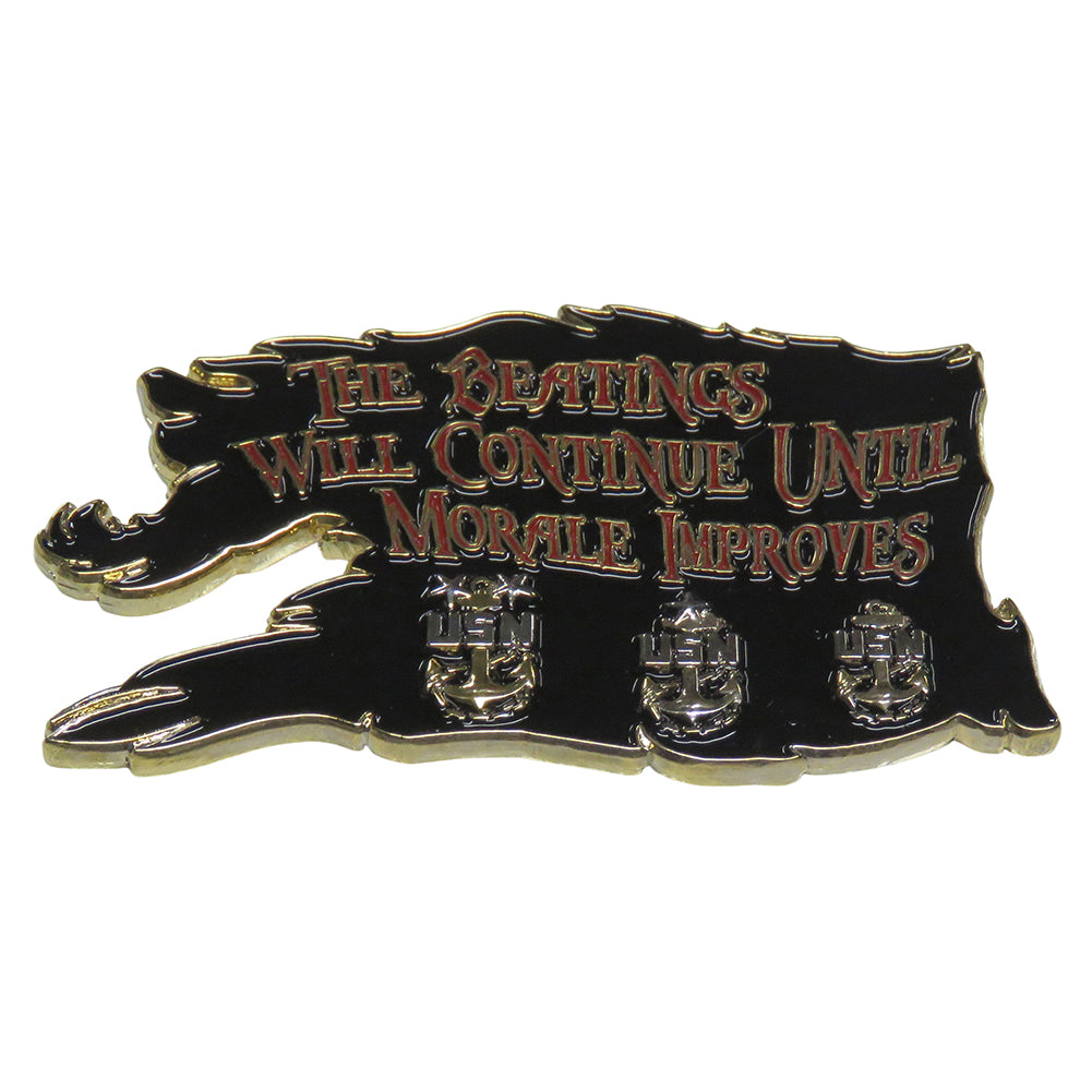 U.S. Navy No Quarter No Mercy Morale Challenge Coin