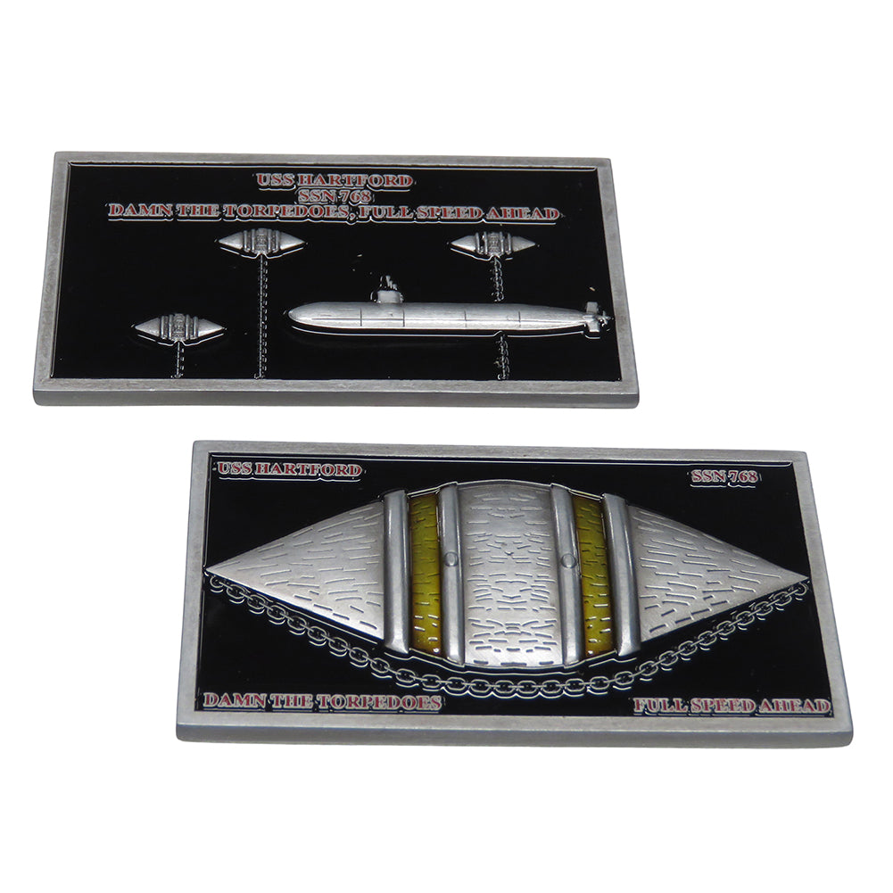 U.S. Navy USS Hartford SSN 768 Challenge Coin