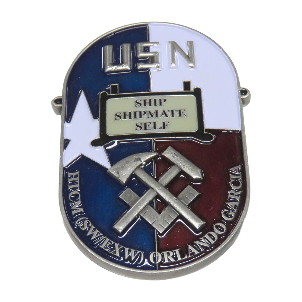 U.S. Navy Ship Shipmate Self "Hooyah Stay Relevant" Challenge Coin