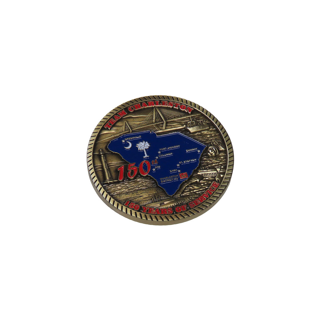 Team Charleston 150 Years of Service Challenge Coin