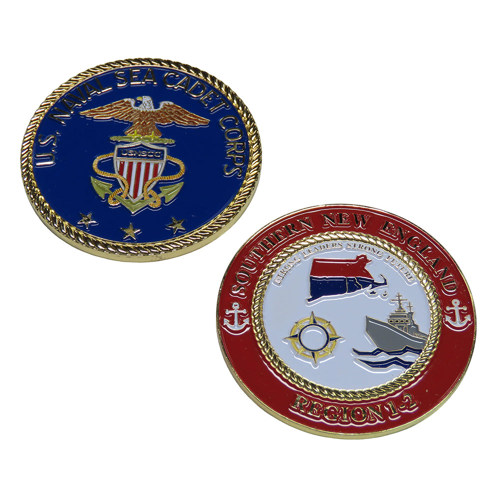 U.S. Naval Sea Cadet Corps Southern New England Region 1-2 Challenge Coin