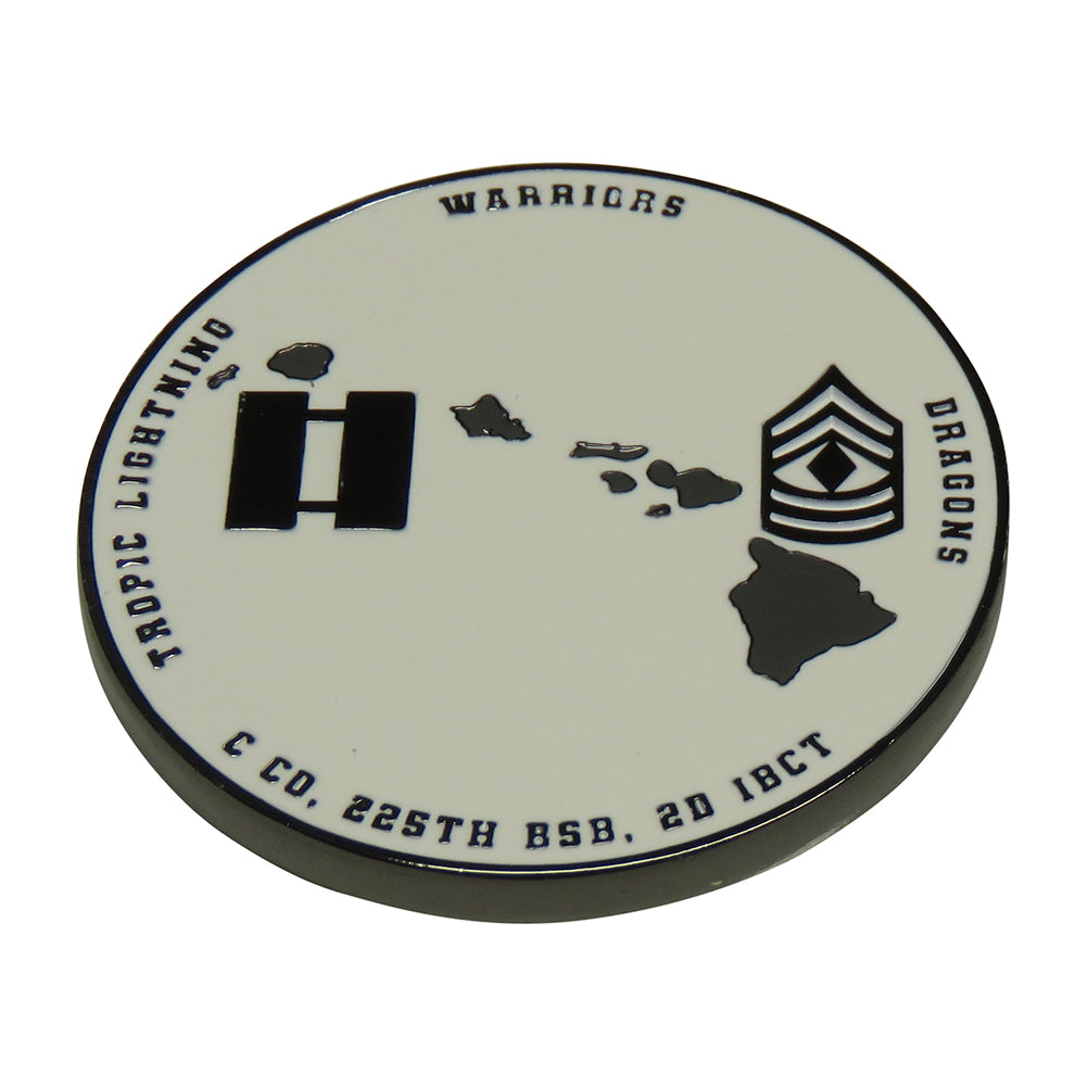 U.S. Army C Company 225th BSB 2B 1BCT Cobras Challenge Coin