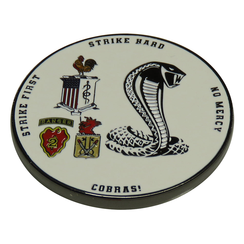 U.S. Army C Company 225th BSB 2B 1BCT Cobras Challenge Coin
