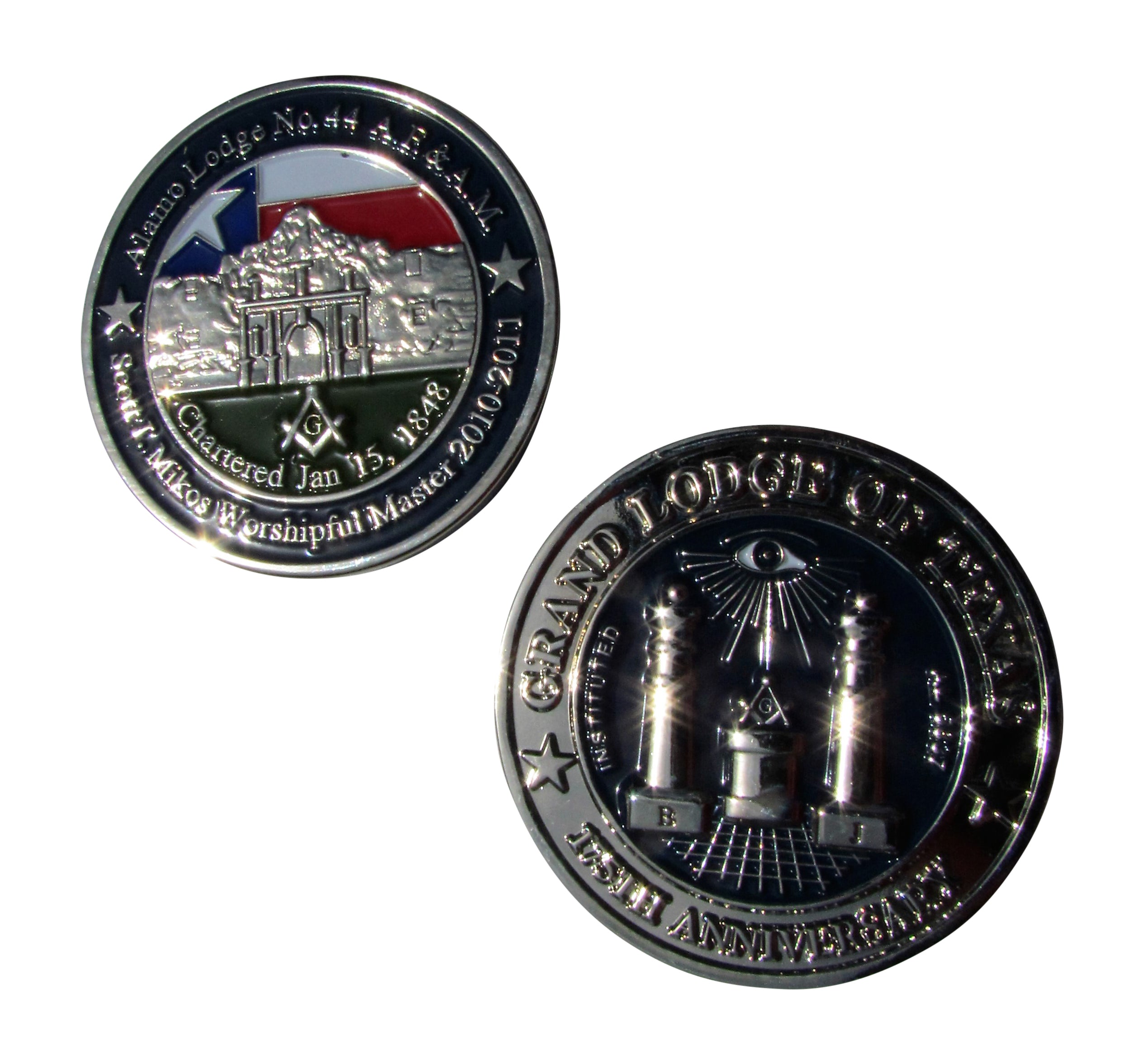 175th Anniversary Grand Lodge of Texas Challenge Coin