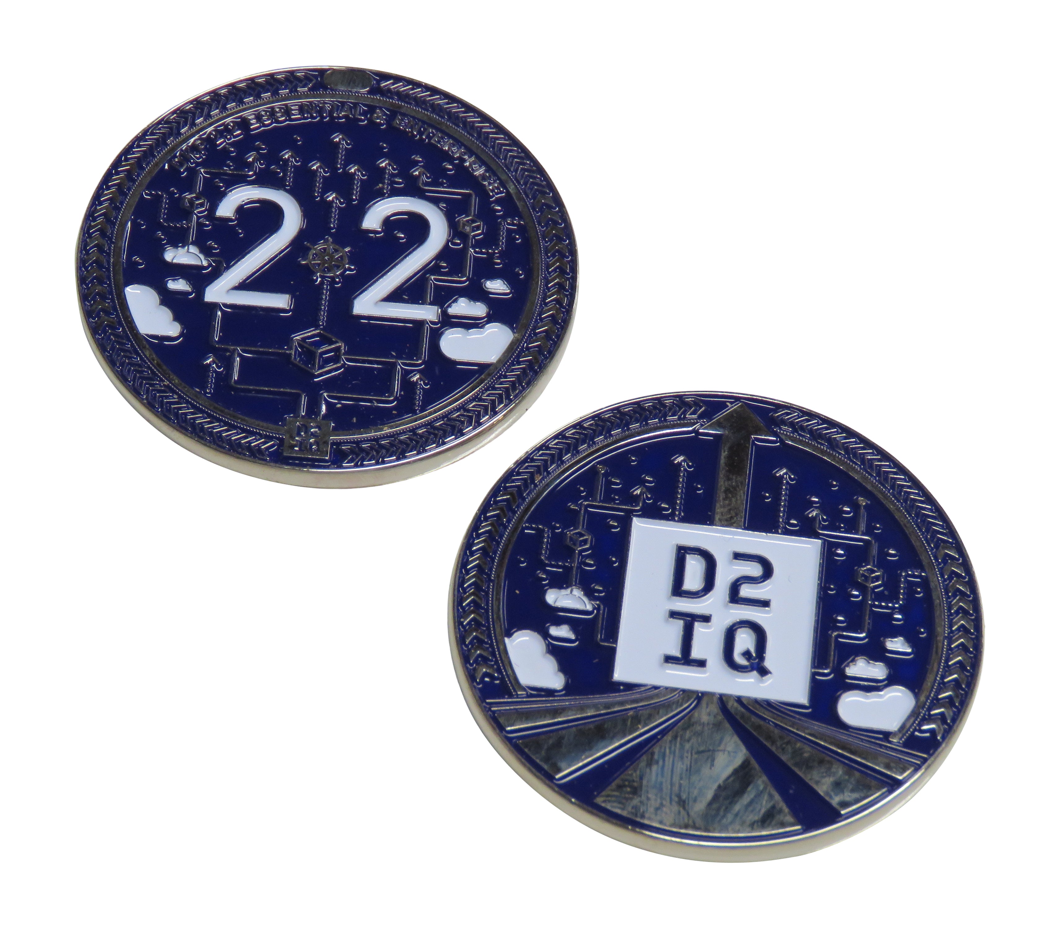 DKP 2.2 Essential Enterprise D2 IQ Challenge Coin