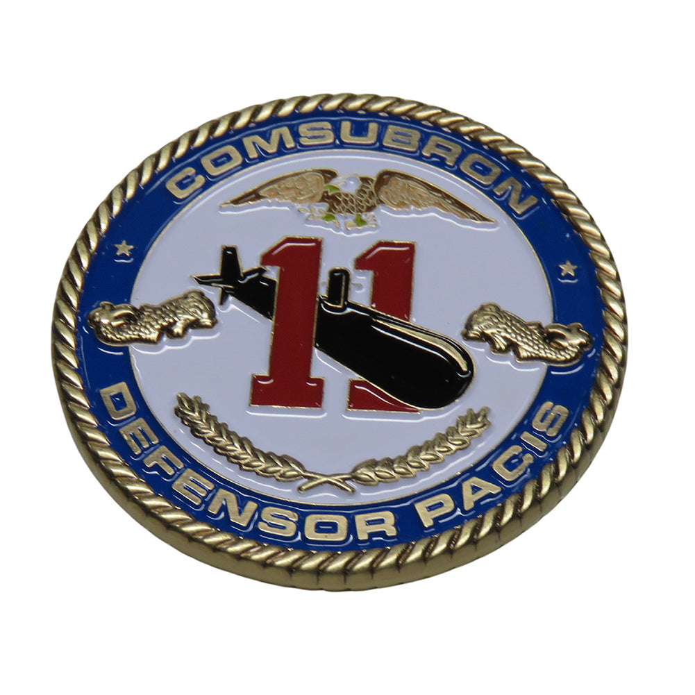 U.S. Navy Comsubron 11 Defensor Pacis Challenge Coin