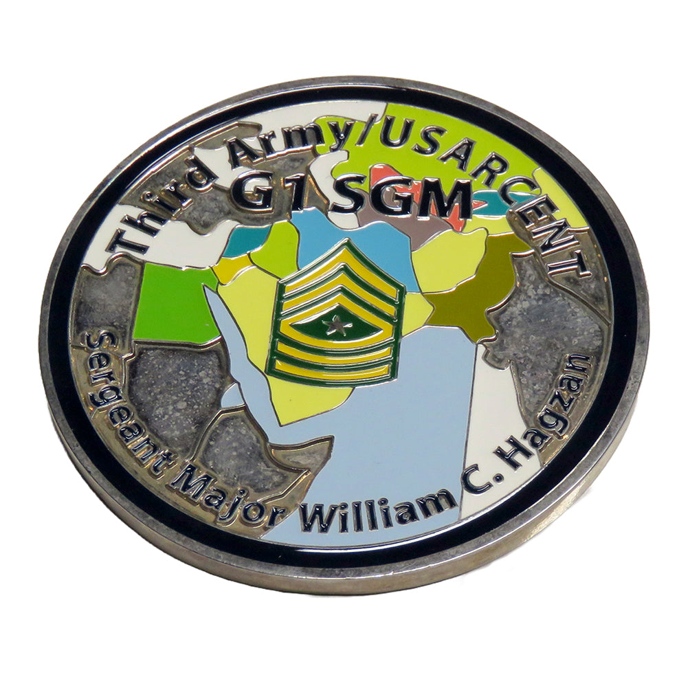 U.S. Army Third Army USARCENT G1 SGM Challenge Coin