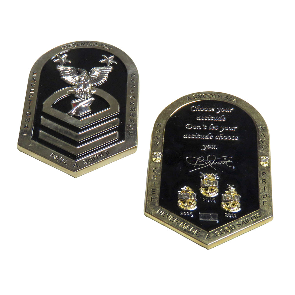 U.S. Navy Chief Paul A. Smith Navy Pride Challenge Coin