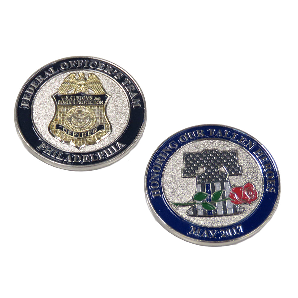 US Customs and Border Patrol Federal Office's Team Philadelphia Challenge Coin