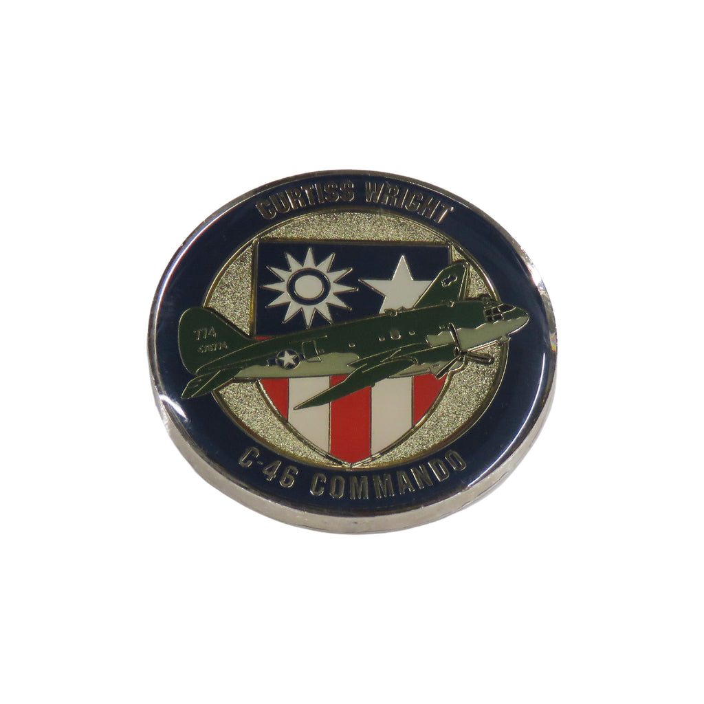 Curtiss Wright C-46 Commando Warriors and Warbirds Challenge Coin
