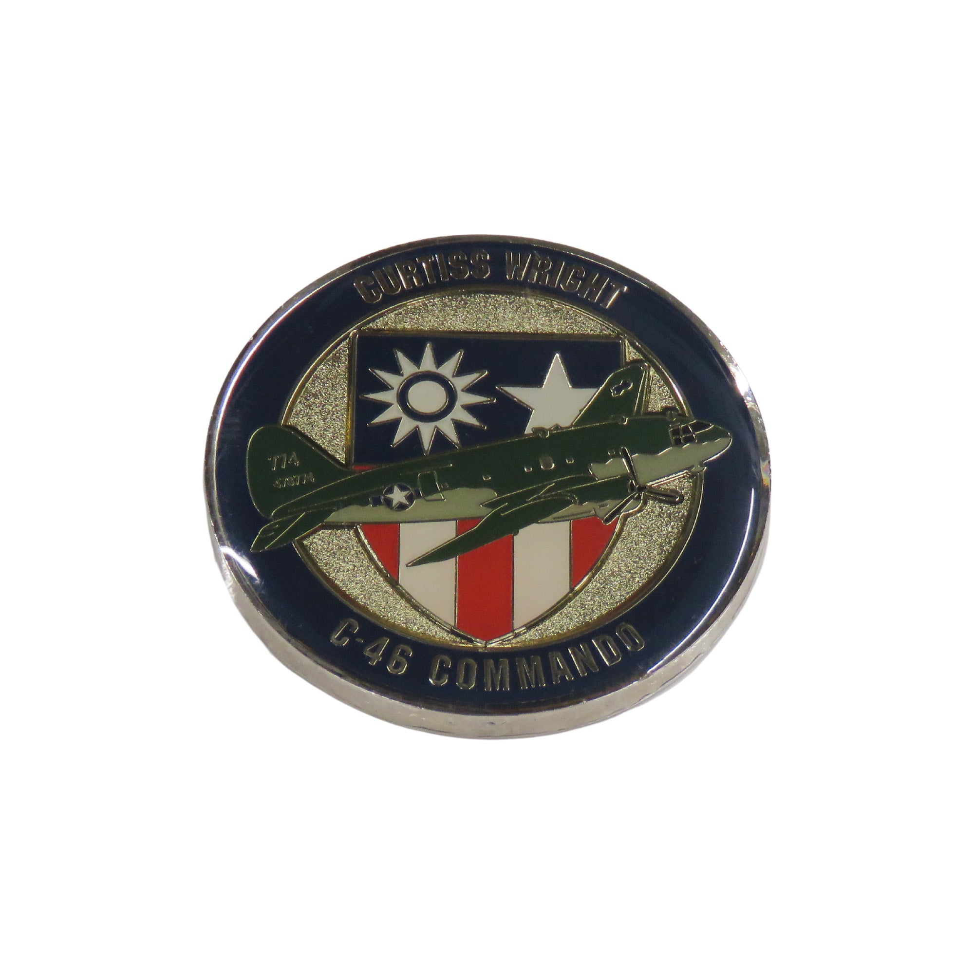 Curtiss Wright C-46 Commando Warriors and Warbirds Challenge Coin