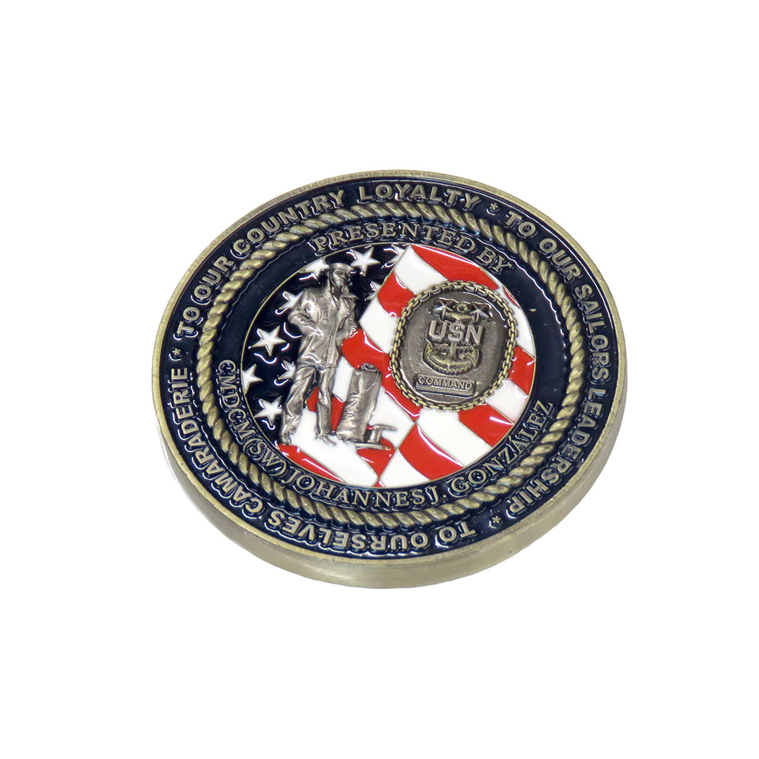 US Navy Command Dont Give up the Ship To our Sailors Leadership Challenge Coin