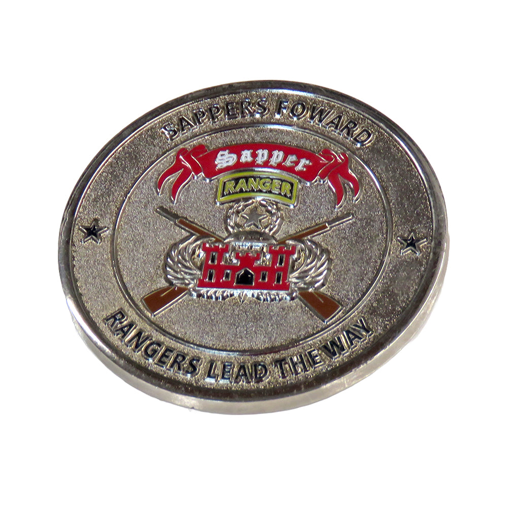 Sappers Forward, Rangers Lead the Way Challenge Coin