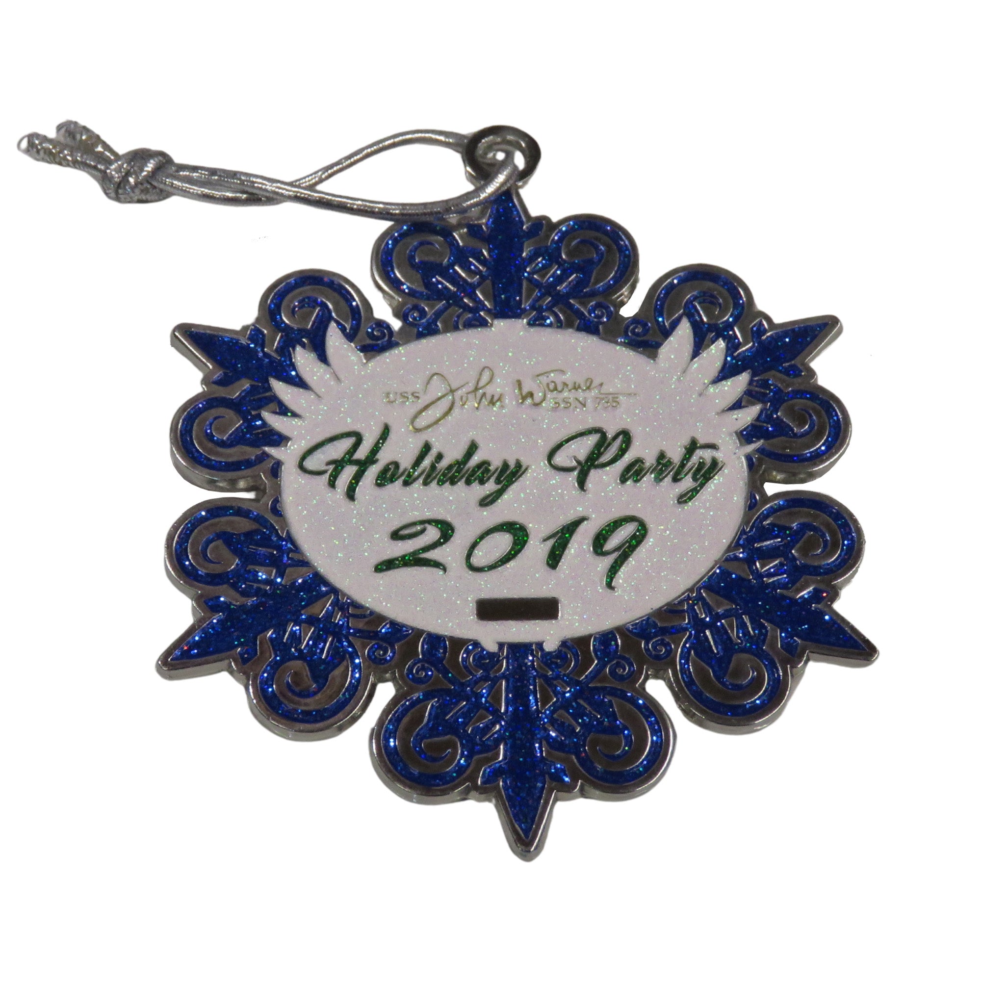 USS John Warner  SSN-785 Holiday Party 2019 Ornament Challenge Coin