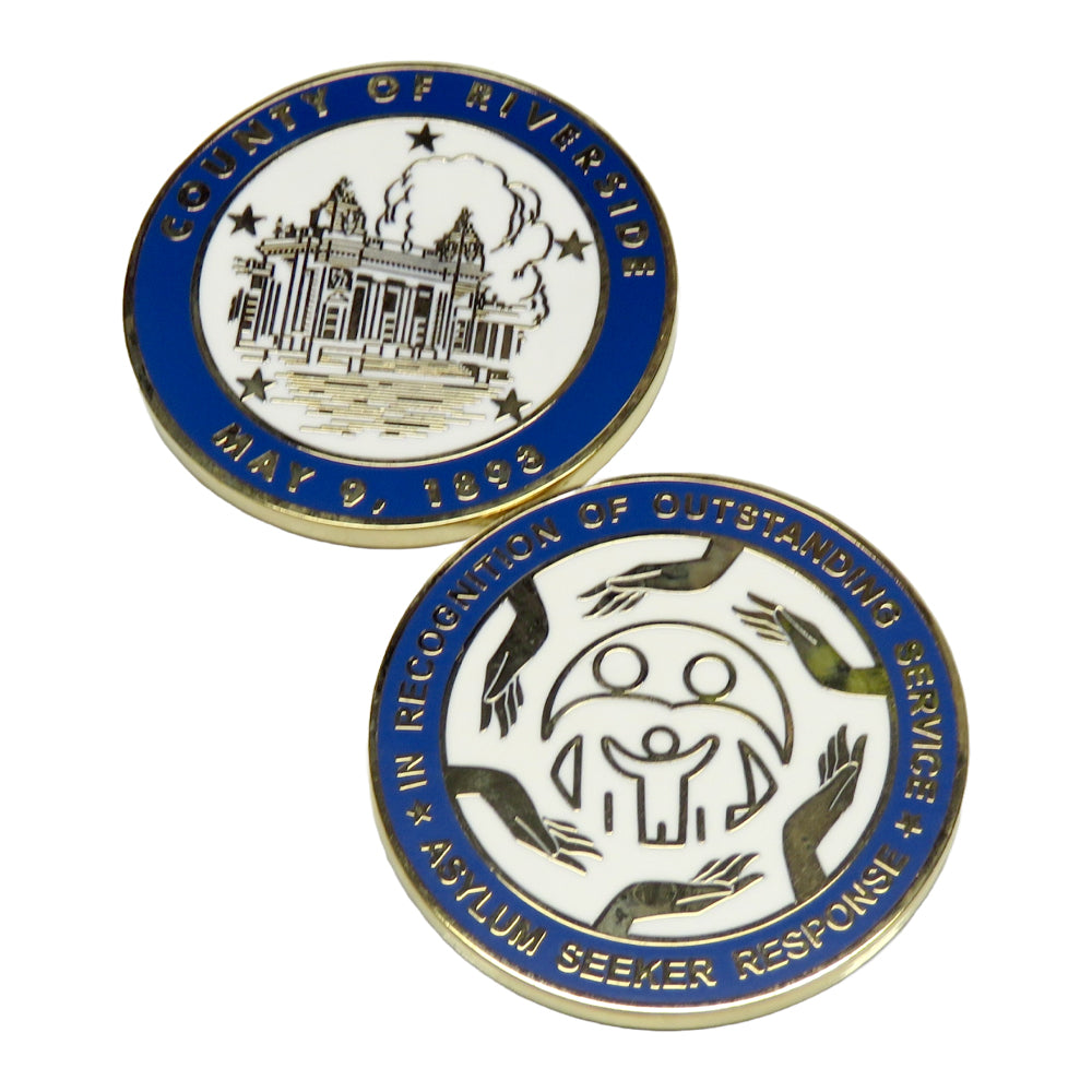 County of Riverside May 9, 1893 Challenge Coin