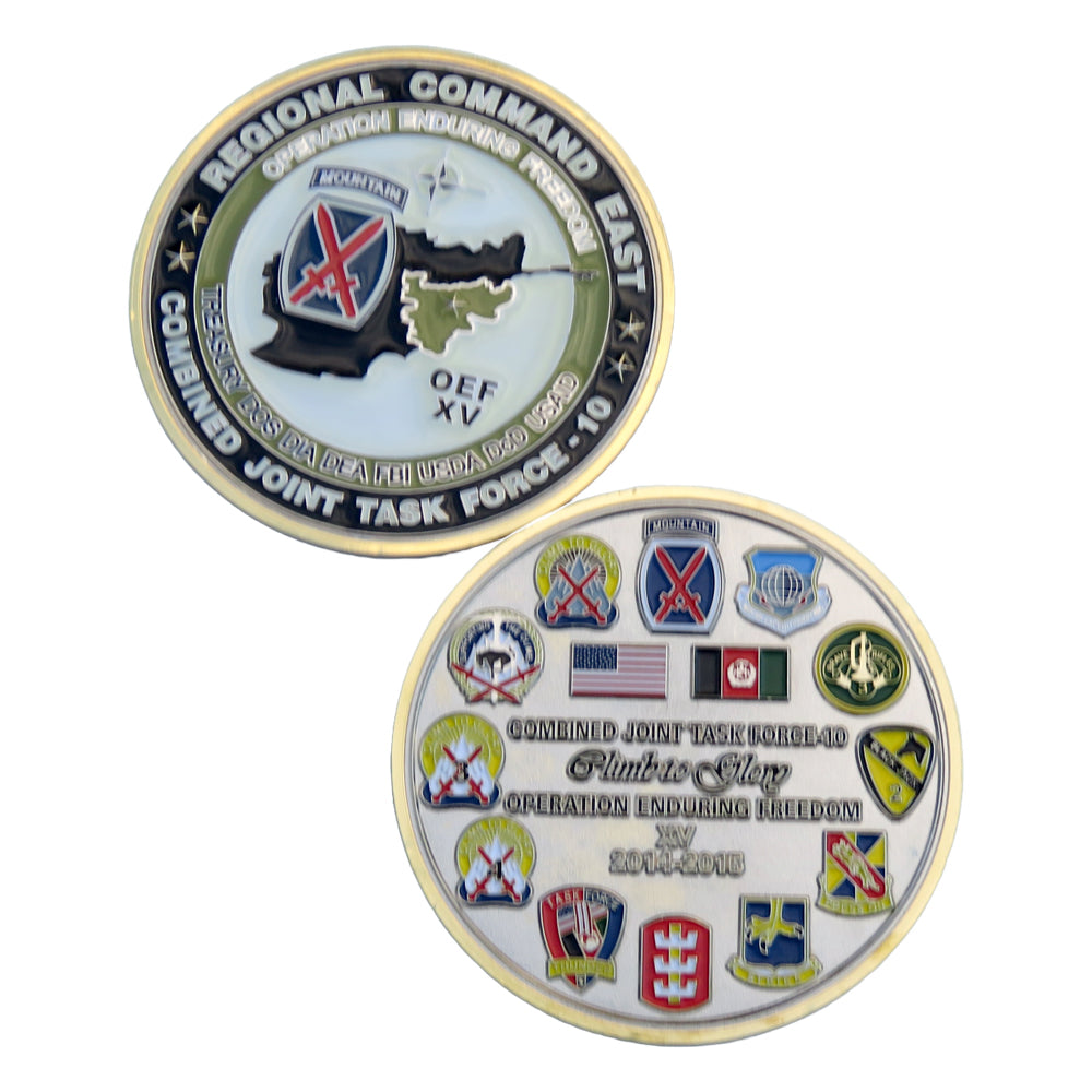 Combined Joint Task Force 10 Regional Command East Challenge Coin