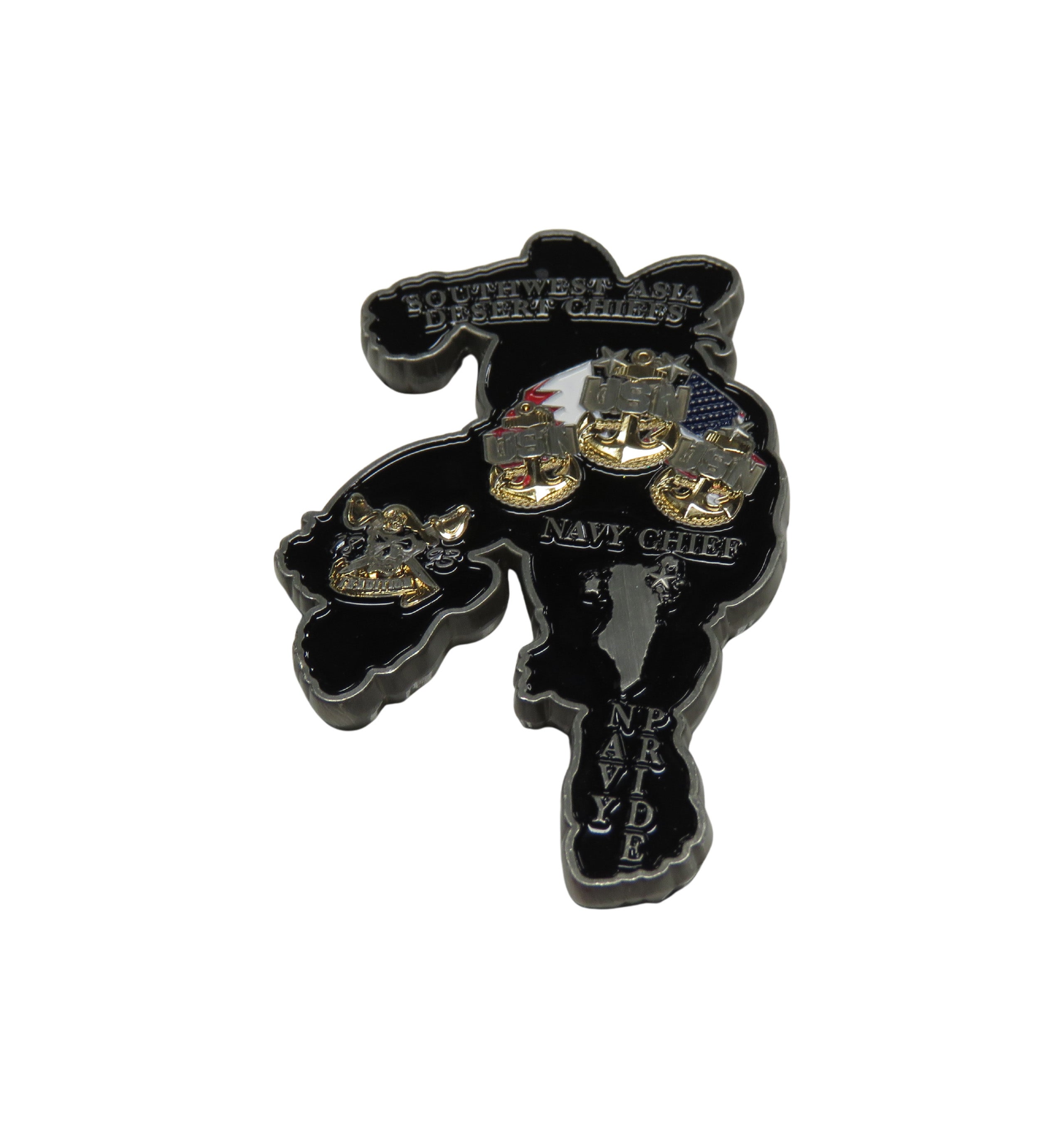 Southwest Asia Desert Chiefs Navy Chief Challenge Coin