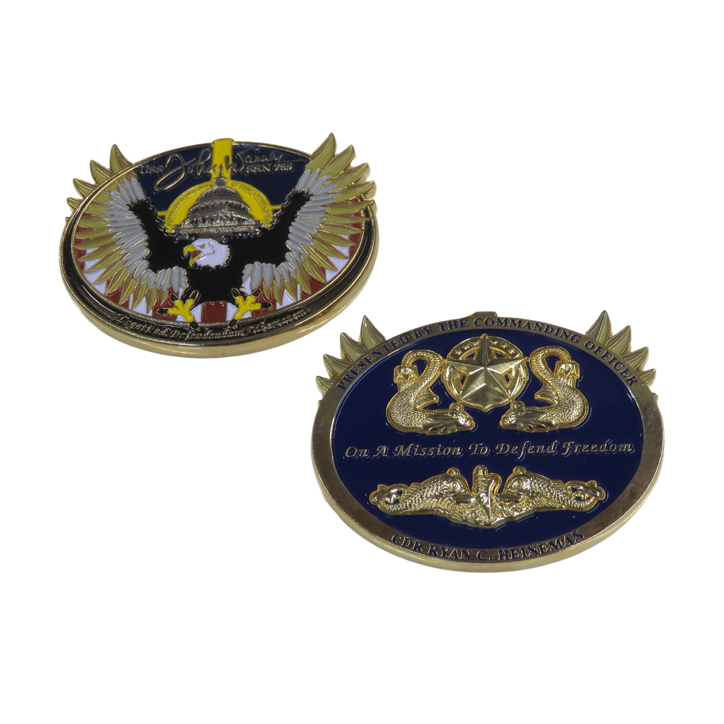 USS John Warner SSN 785 Challenge Coin