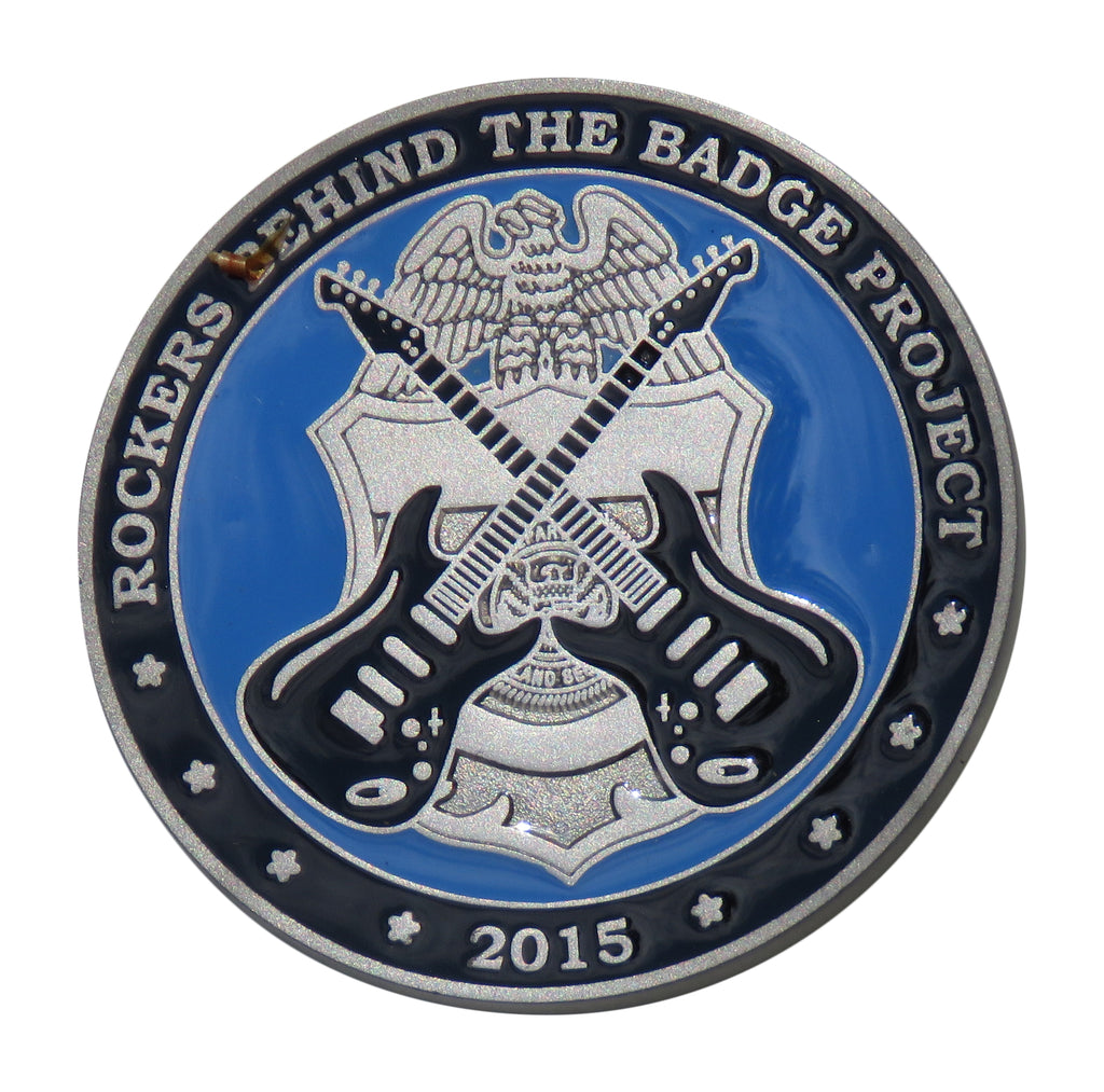 Rockers Behind The Badge Project 2015 Challenge Coin