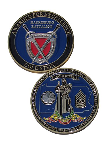US Army Harrisburg Battalion Cold Steel Challenge Coin