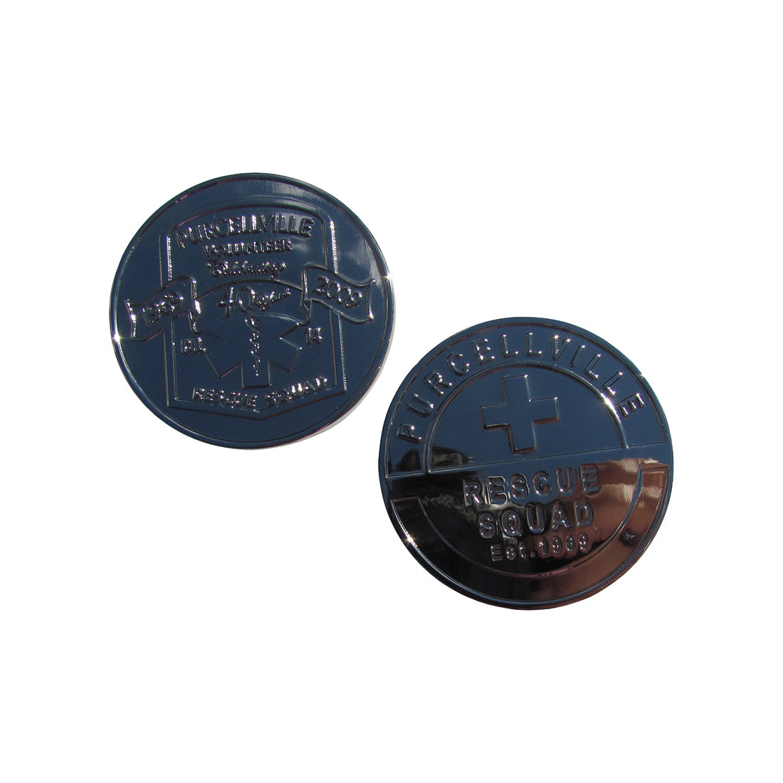40 years Celebration Purcellville Volunteer Rescue Squad Challenge Coin