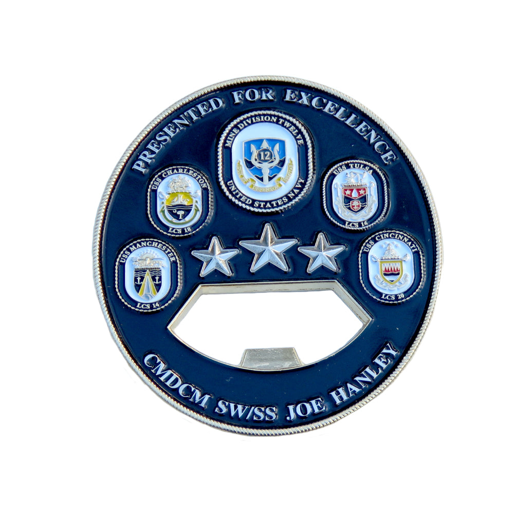 US Navy CMDCM SW/CM/SS Joe Hanley Challenge Coin