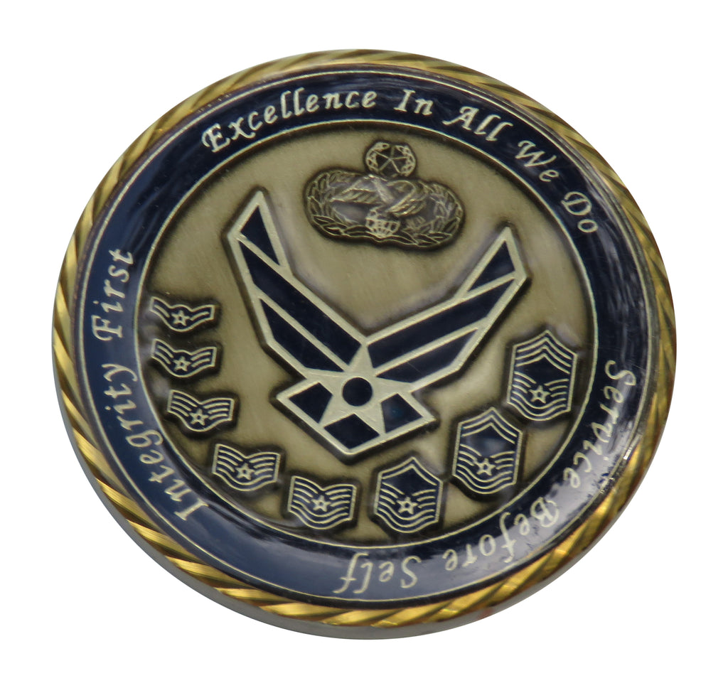 US Air Force CMSgt Jose Silva Challenge Coin