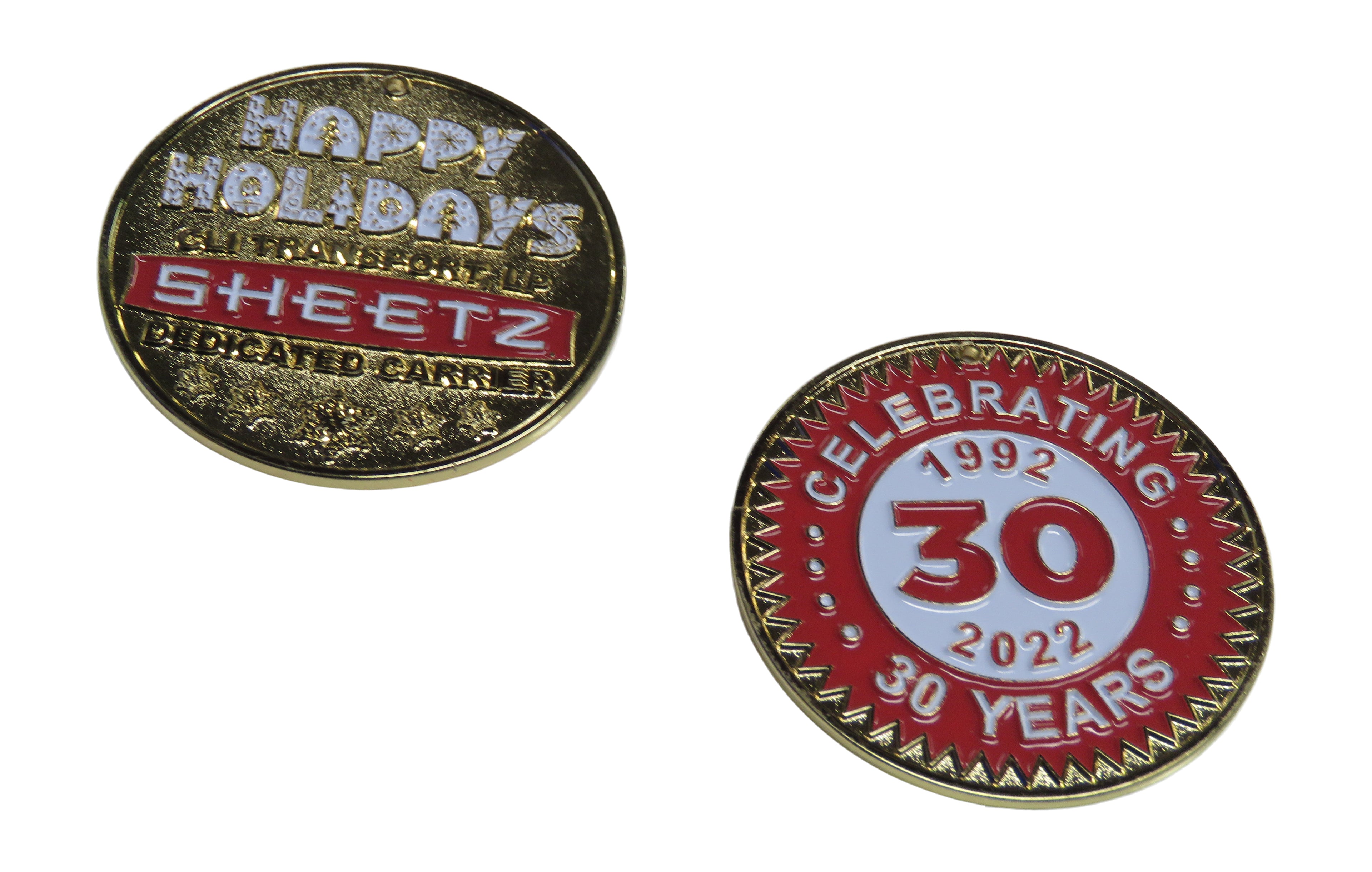 CLI Transportation Sheetz Happy Holidays 30 Years Challenge Coin