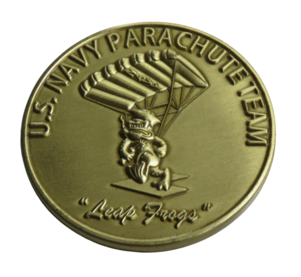 U.S. Navy Leap Frogs Parachute Team Challenge Coin