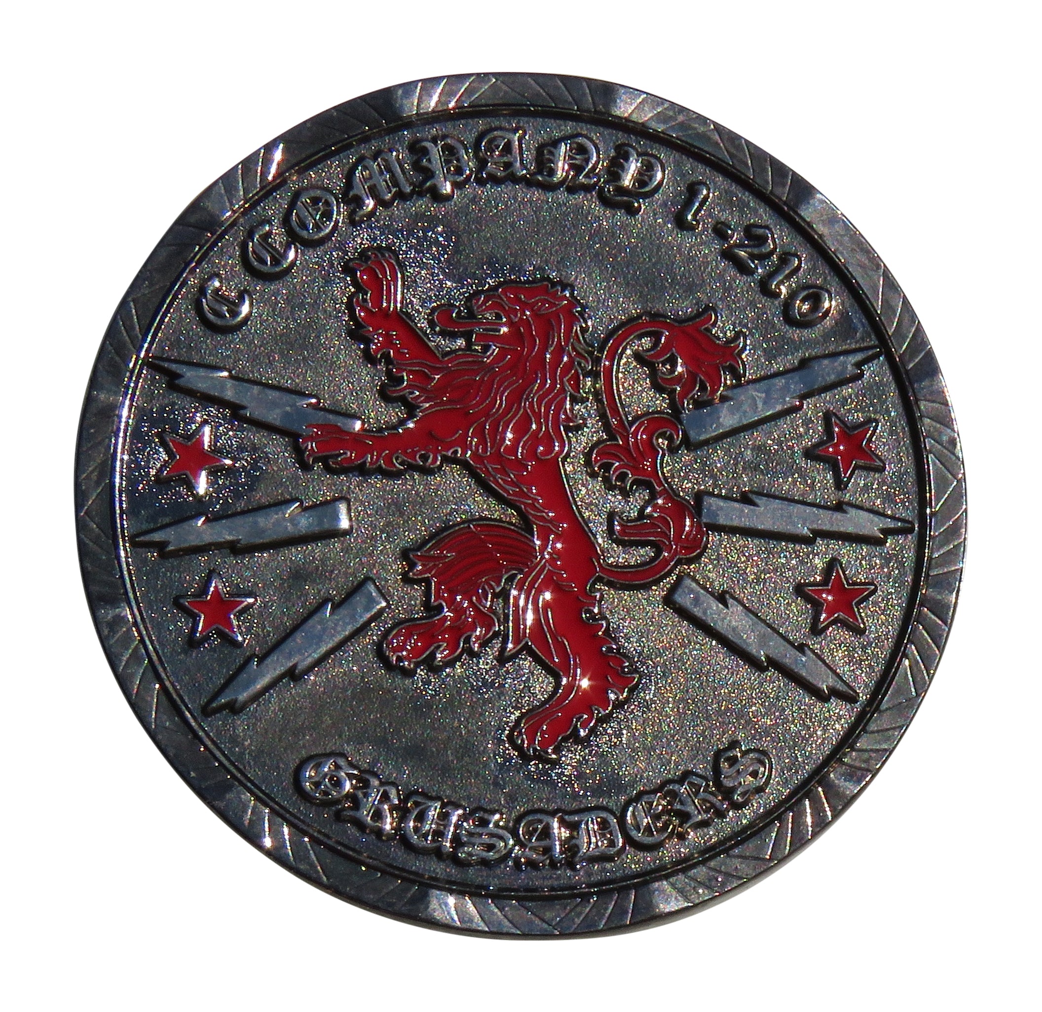 Crusaders  C Company 1-210 Challenge Coin