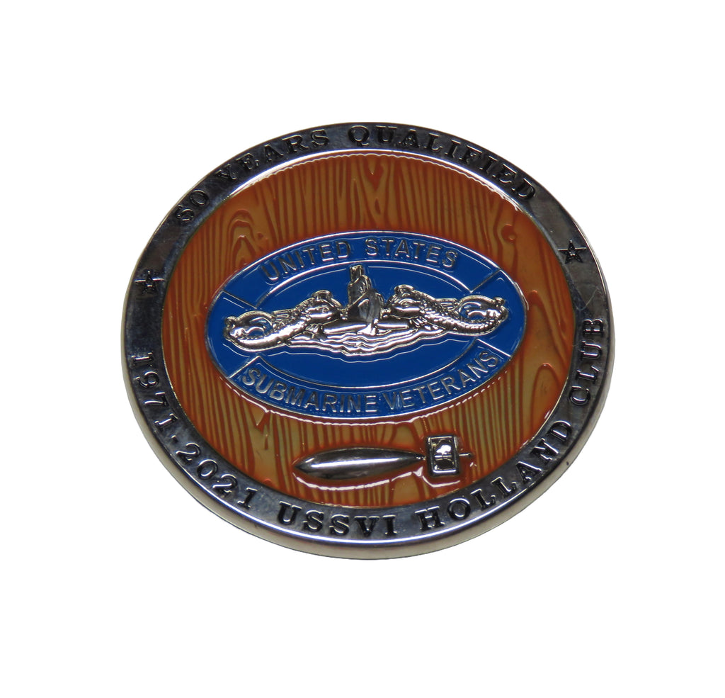 United States Submarine Veterans USSVI Holland Club Challenge Coin